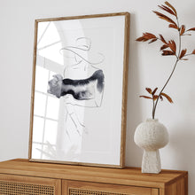 Lade das Bild in den Galerie-Viewer, Line Art Frau mit Hut Zeichnung Léa | Chapeau