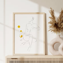 Lade das Bild in den Galerie-Viewer, One Line Art Body "Sauvignon Blanc" | Weinliebe