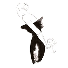 Lade das Bild in den Galerie-Viewer, Line Art Frau "Vermentino" | Weinliebe