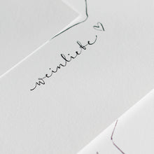 Lade das Bild in den Galerie-Viewer, Line Art Weinglas Zeichnung "Merlot" | Weinliebe