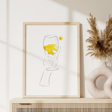 Lade das Bild in den Galerie-Viewer, Line Art Weinglas "Sauvignon Blanc" | à santé